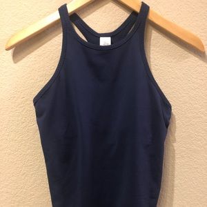 NWT New Balance / J Crew dry tank navy blue Sz S